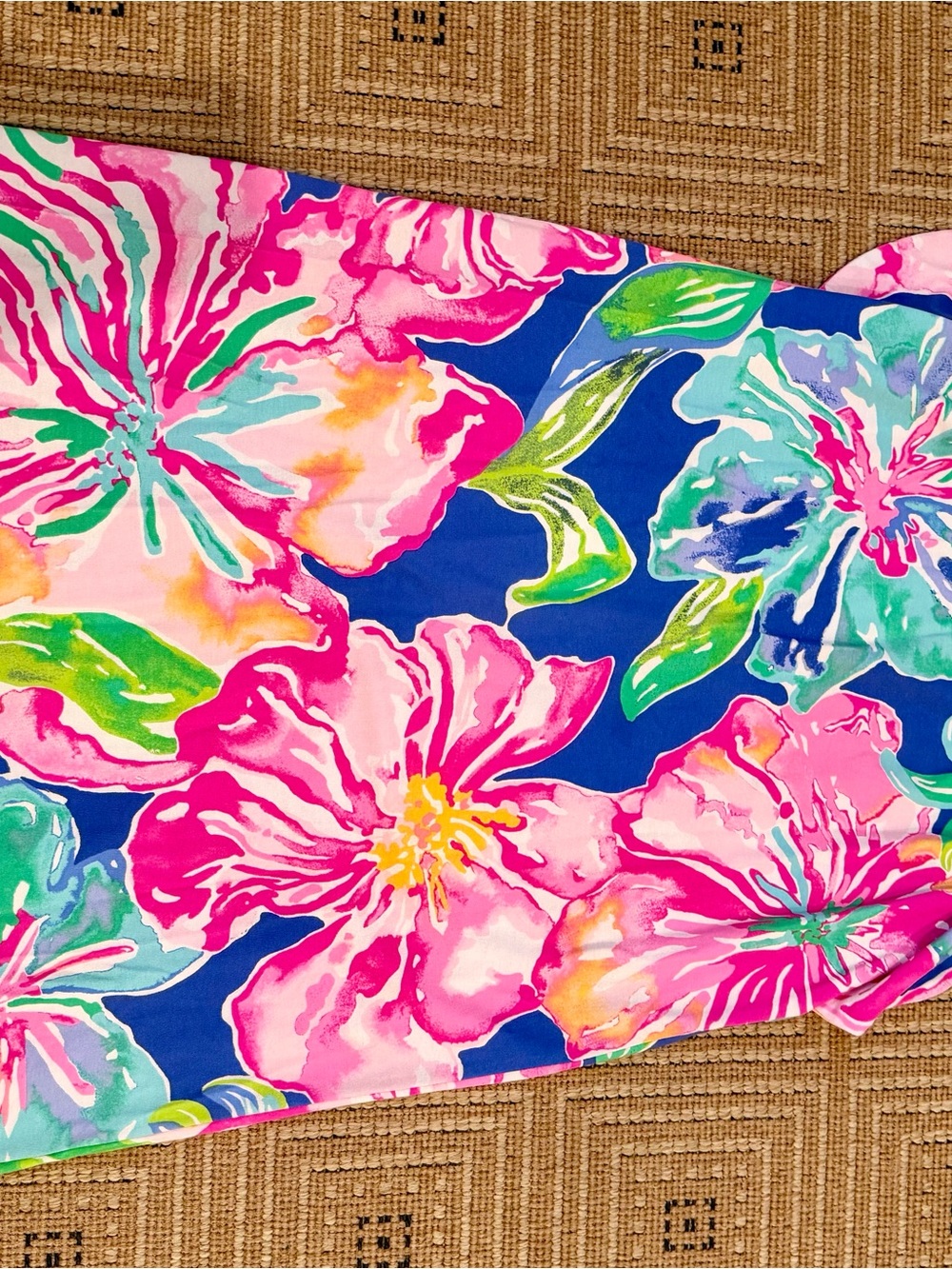 Lilly Pulitzer Bright Floral One-Piece in Pink and Blue